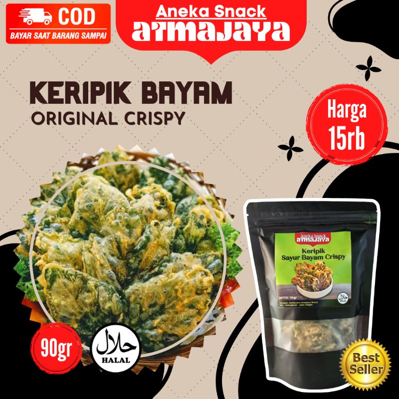 

KERIPIK SAYUR BAYAM CRISPY ANEKA SNACK ATMAJAYA ,GROSIR SNACK,SNACK MURAH,SNACK KILOAN