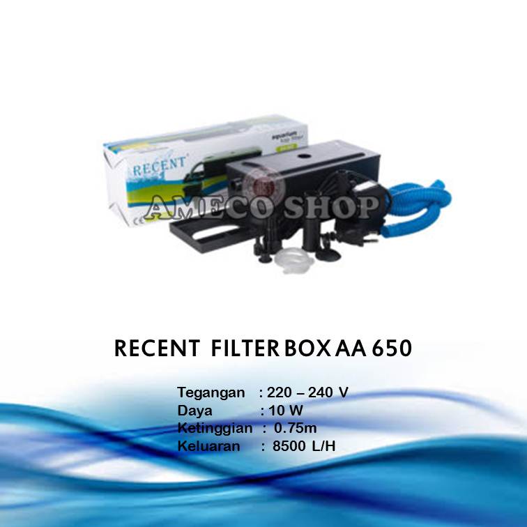 Recent Filter Box Aquarium AA 650