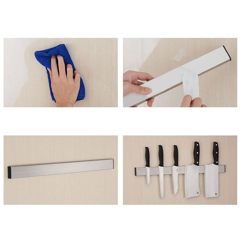 Rak Tempat Pisau Dapur Magnet Gantung Magnetic Knife Holder Stainless