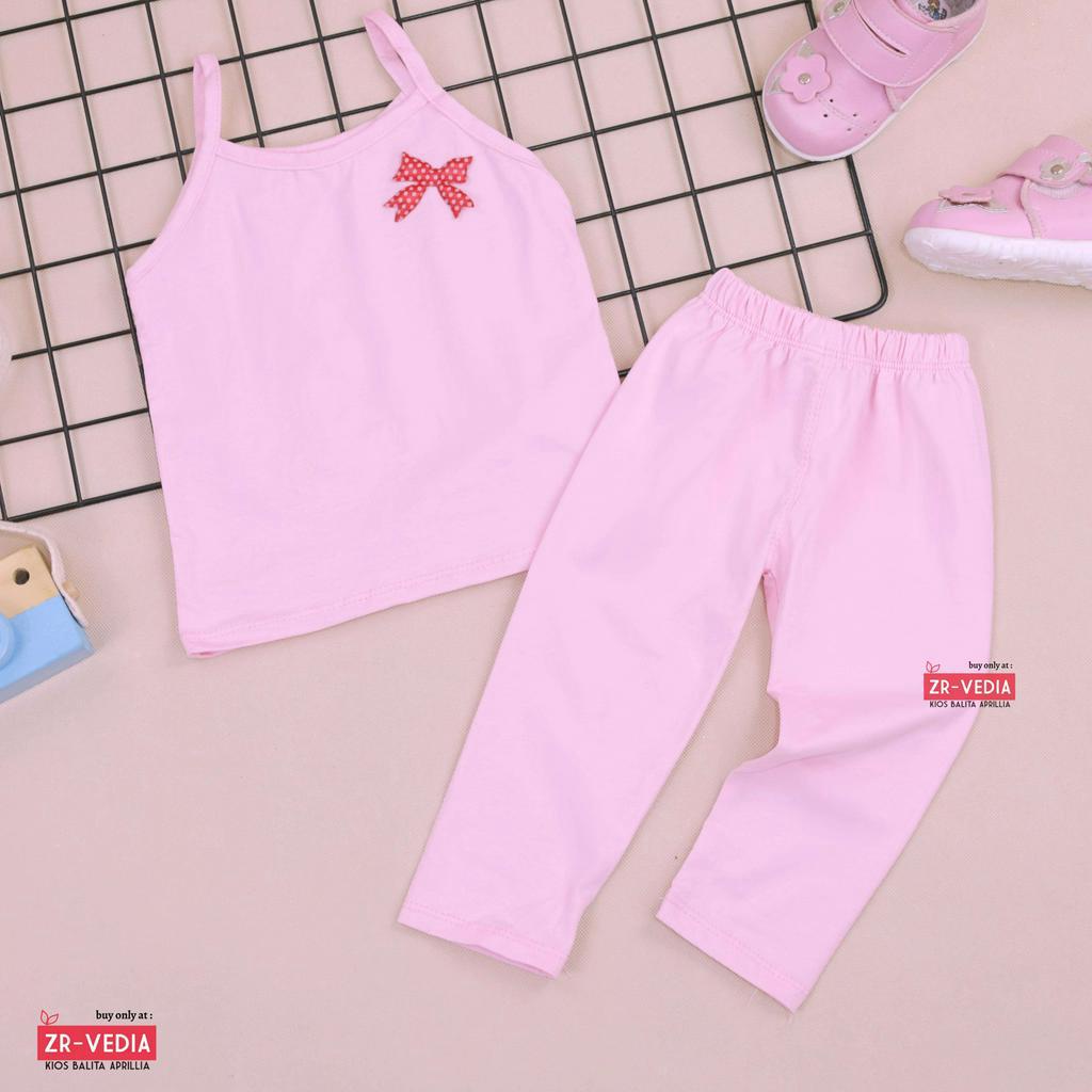 Setelan Violett uk bayi-2 Tahun / Baju Anak Perempuan Baby Celana Panjang Legging Kaos Tanktop Polos Kiosbalitaaprillia