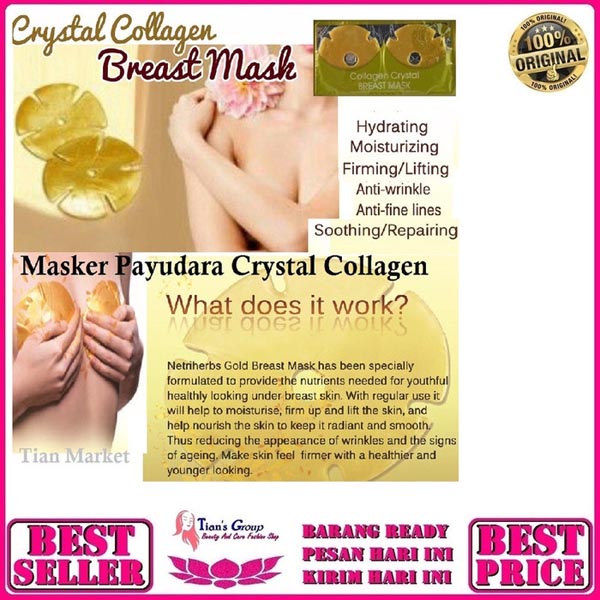 [PER 2 PCS | MASKER PENGENCANG PAYUDARA] [BPOM] SYB Gold Collagen Breast Mask PER 2 PCS | Masker Collagen Pengencang_Cerianti