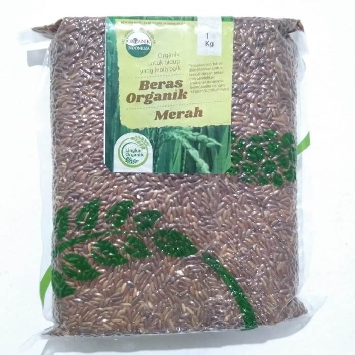 

978Eq10W Beras Merah Organik 1Kg - Lingkar Organik WQ12