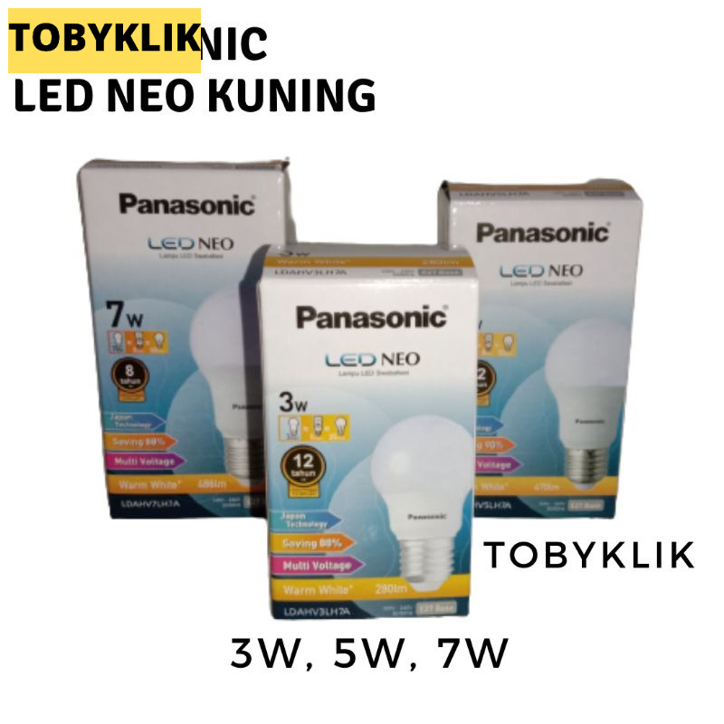 Lampu LED Panasonic Warna Kuning