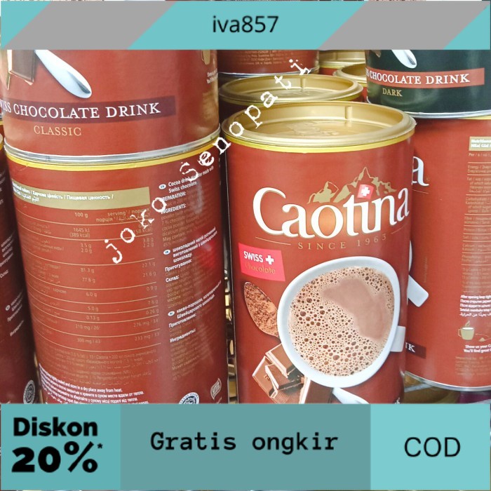 

PROMO Caotina Swiss Chocolate Drink Classic 500g GRATIS ONGKIR