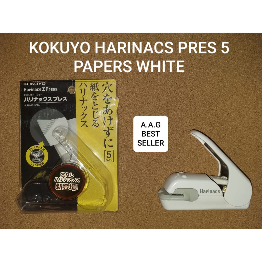 

KOKUYO HARINACS STEPLER PRES 5 PAPERS WHITE