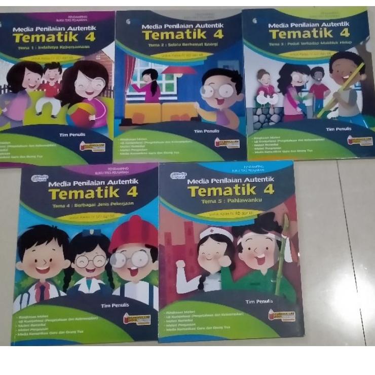 <GuC ✪> BUKU TEMATIK MEDIA PENILAIAN AUTENTIK KELAS 4 SD/MI TIGA SERANGKAI Produk trend