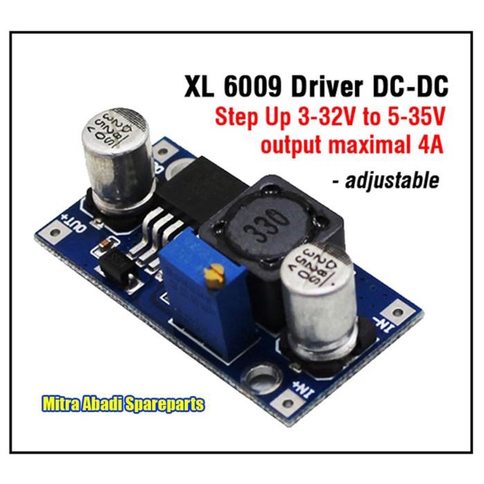 XL 6009 Driver DC-DC Step Up 3-32V to 5-35V Max. 4A