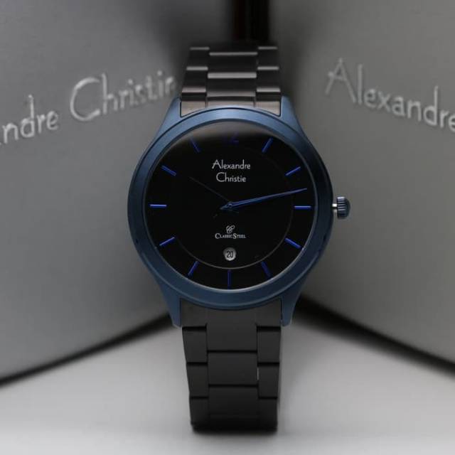 JAM TANGAN PRIA ALEXANDRE CHRISTIE AC 8623 BLACK BLUE