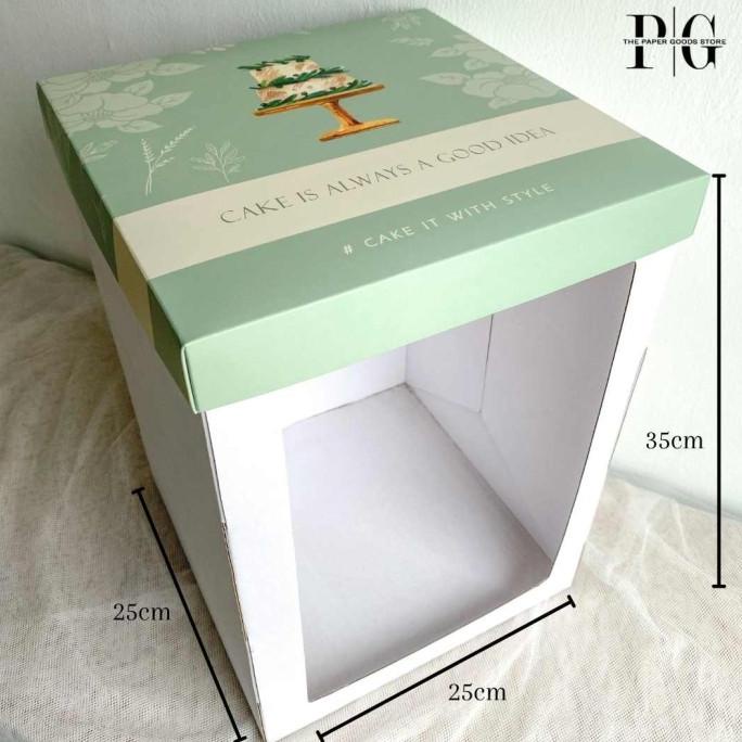 

Tall Cake Box Kardus / Kotak / Dus Kue Tinggi 25x25x35