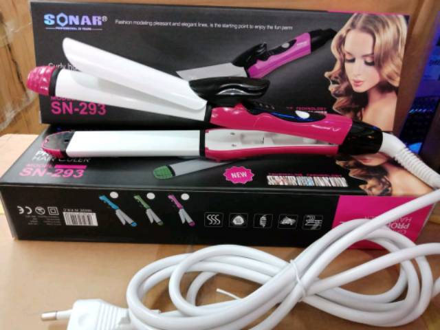 Catok Catokan Rambut Lurus Curly 2in1 Sonar SN293 SN-293 SN 293