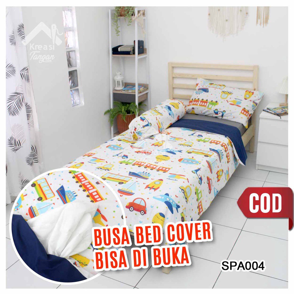 SET BED COVER ANAK KANCING + BEDCOVER SPA004