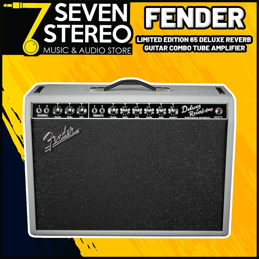 Fender Limited Edition 65 Deluxe Reverb Guitar Combo Tube Amplifier Gray Black