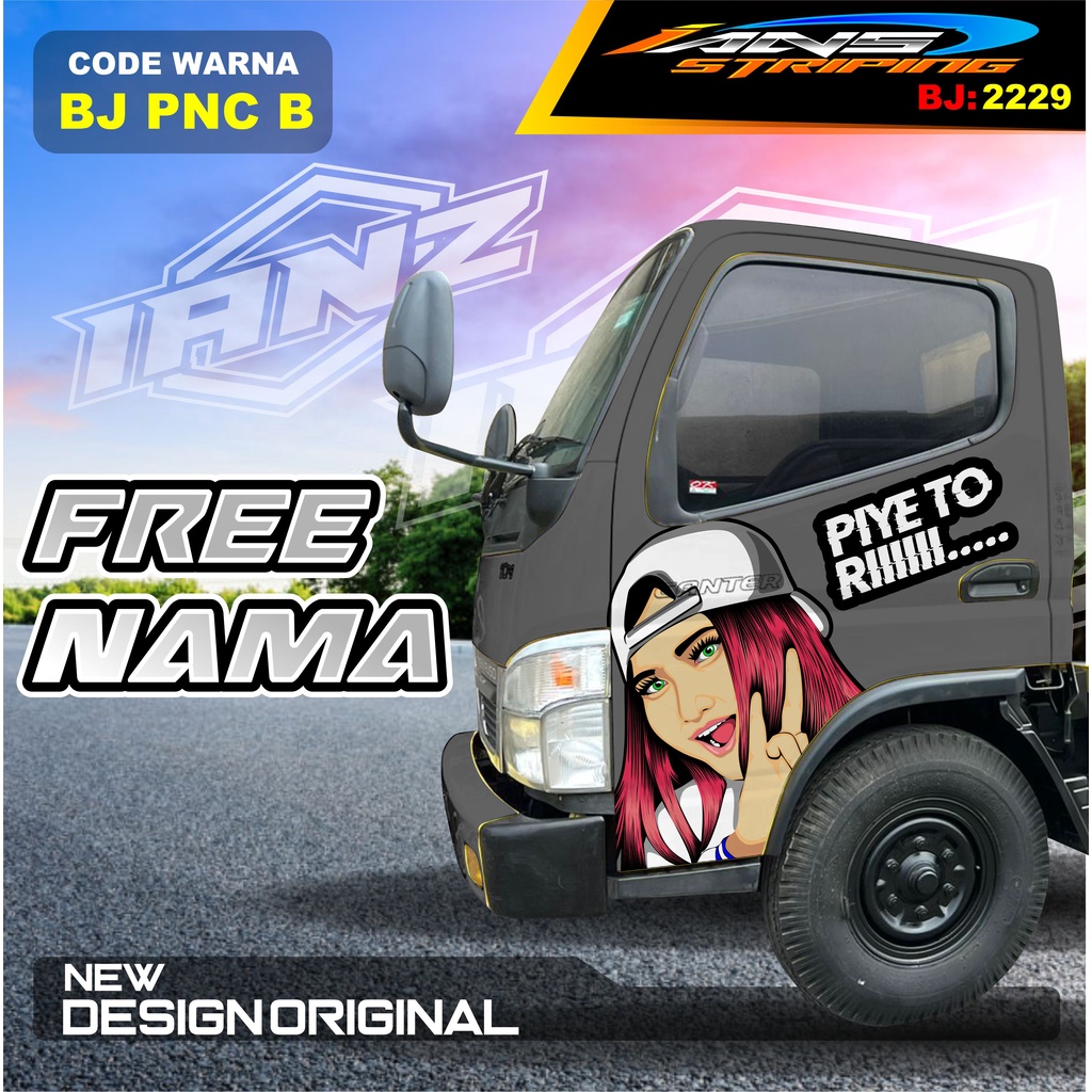 VARIASI STICKER PINTU TRUK FUSO RAGASA / DECAL PINTU DUMTRUK  / STIKER MOBIL TRUK / STIKER PINTU TRUK KEREN