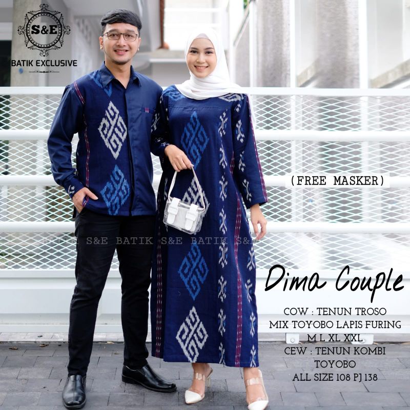 Goenzshop Couple Gamis Tenun Troso