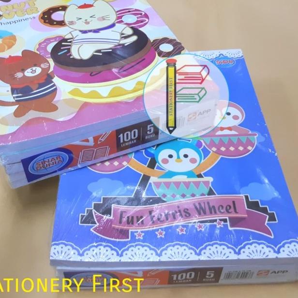 

❂ Buku Tulis Sinar Dunia SIDU 100 Lembar 5 Buku ◊