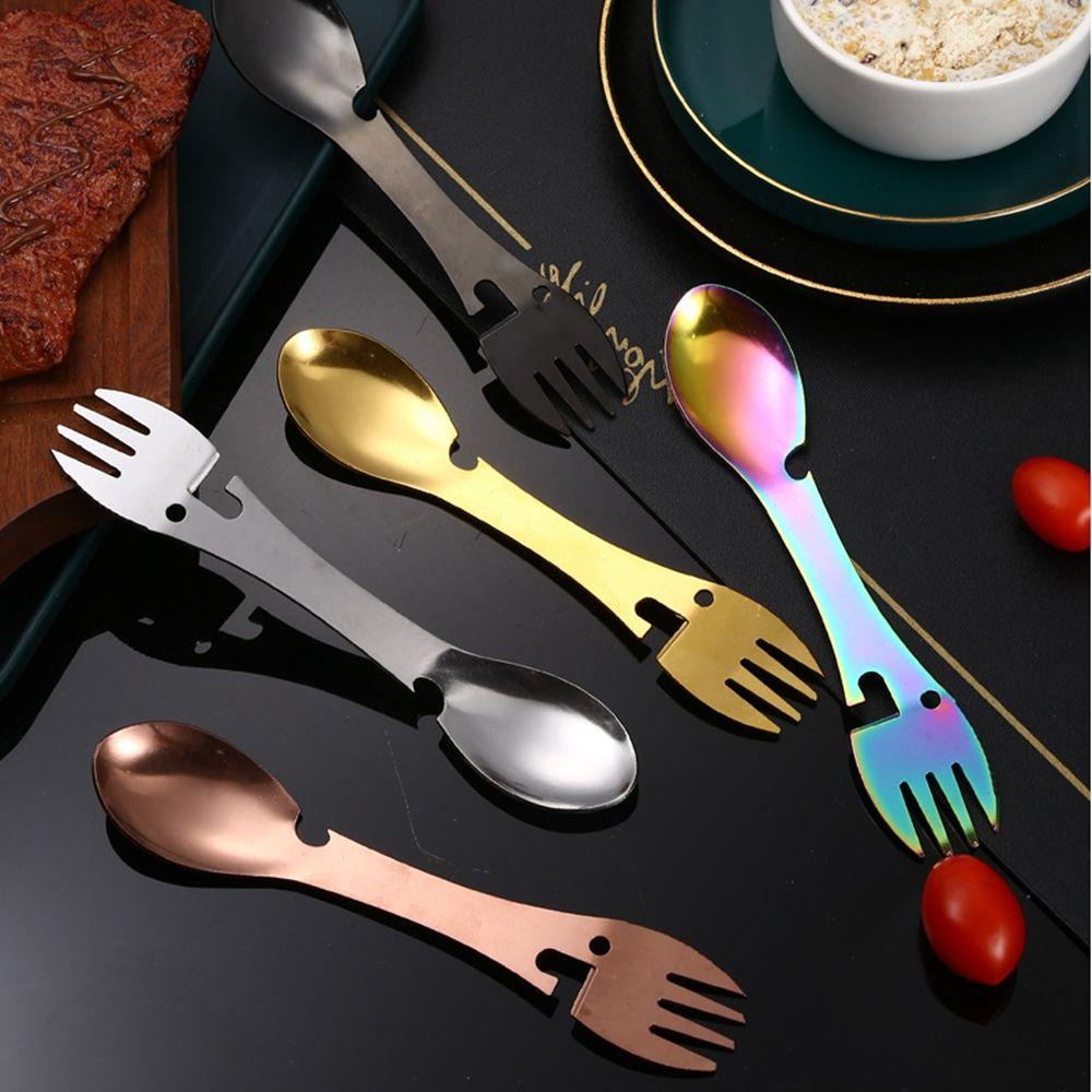 [Elegan] Sendok EDC Multi Fungsi Peralatan Makan Survival Tools Camping Alat Makan Praktis