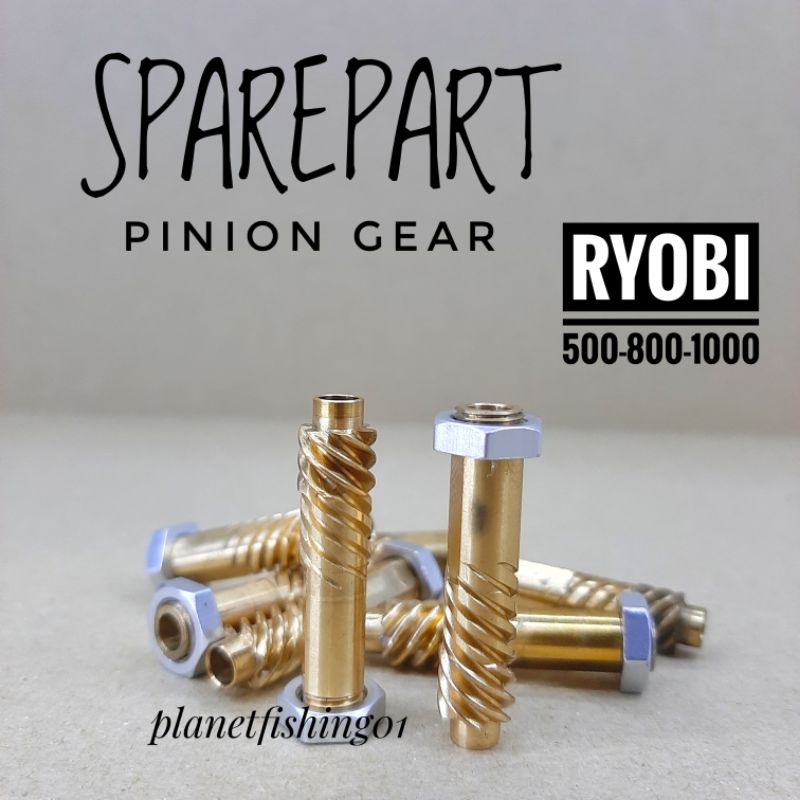 New pinion gear / gear pinion ryobi / part ryobi ultra power / sparepart reel ryobi / part reel