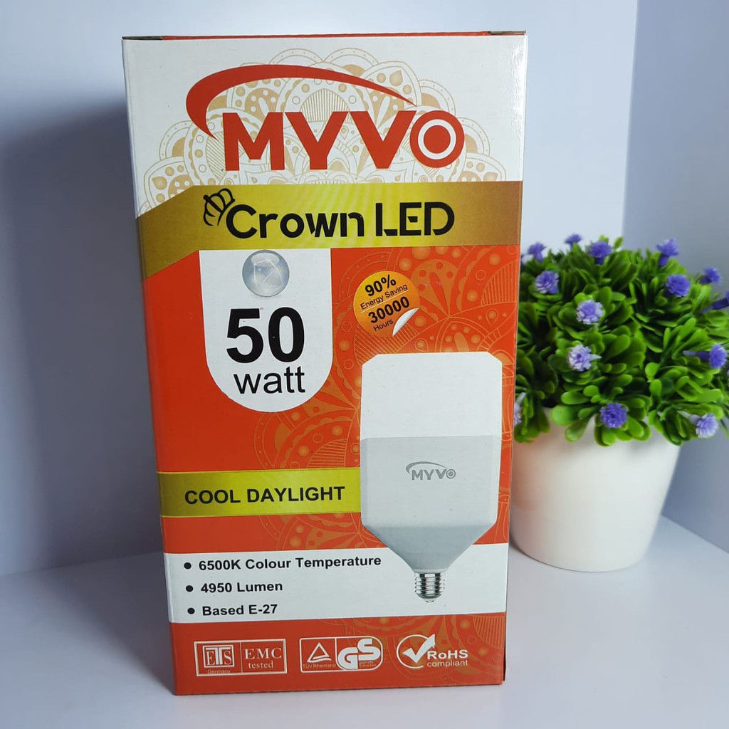 Jual Lampu Led Watt Myvo Crown Bohlam Shopee Indonesia