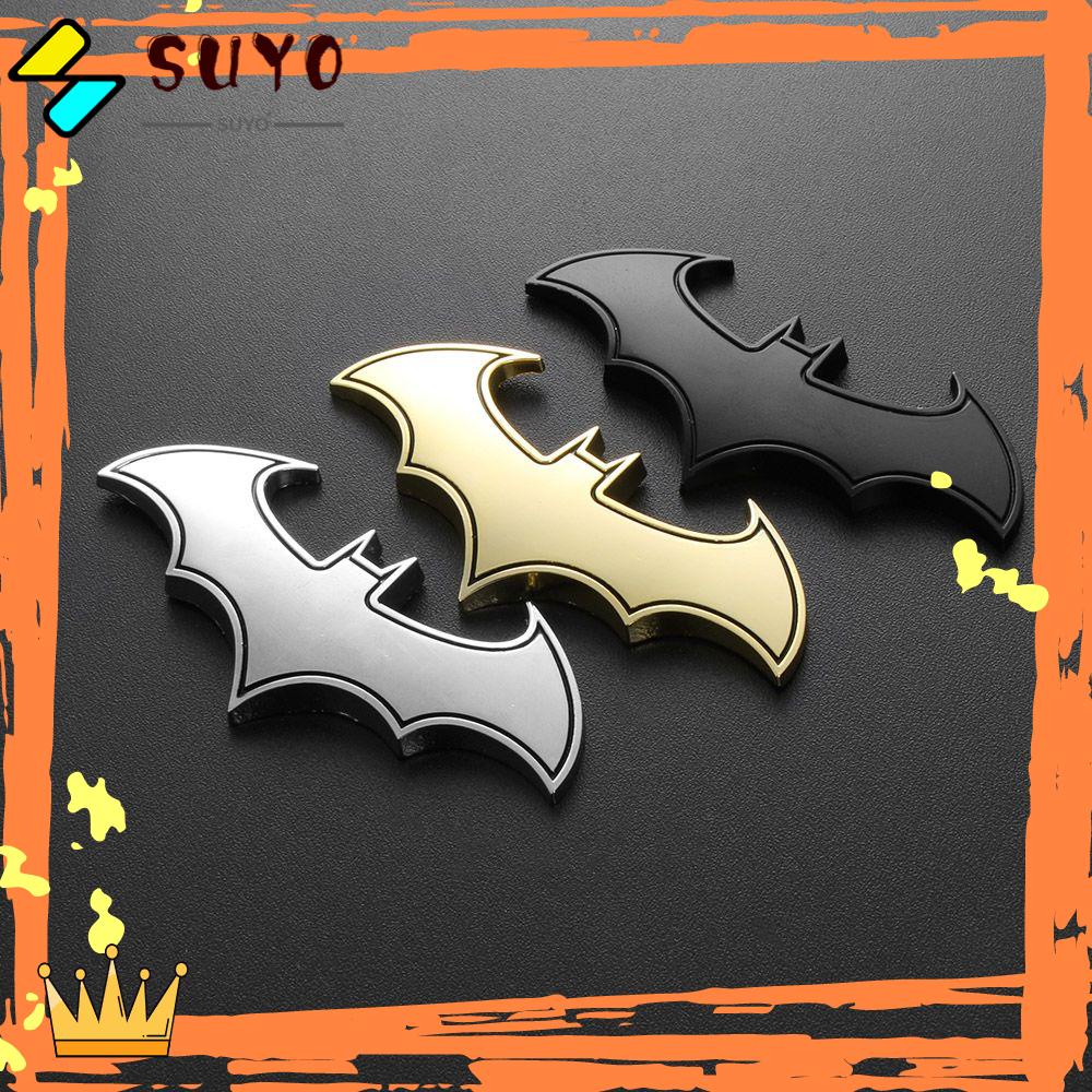 Suyou Stiker Emblem Logo Batman 3d Bahan Metal Untuk Mobil / Motor