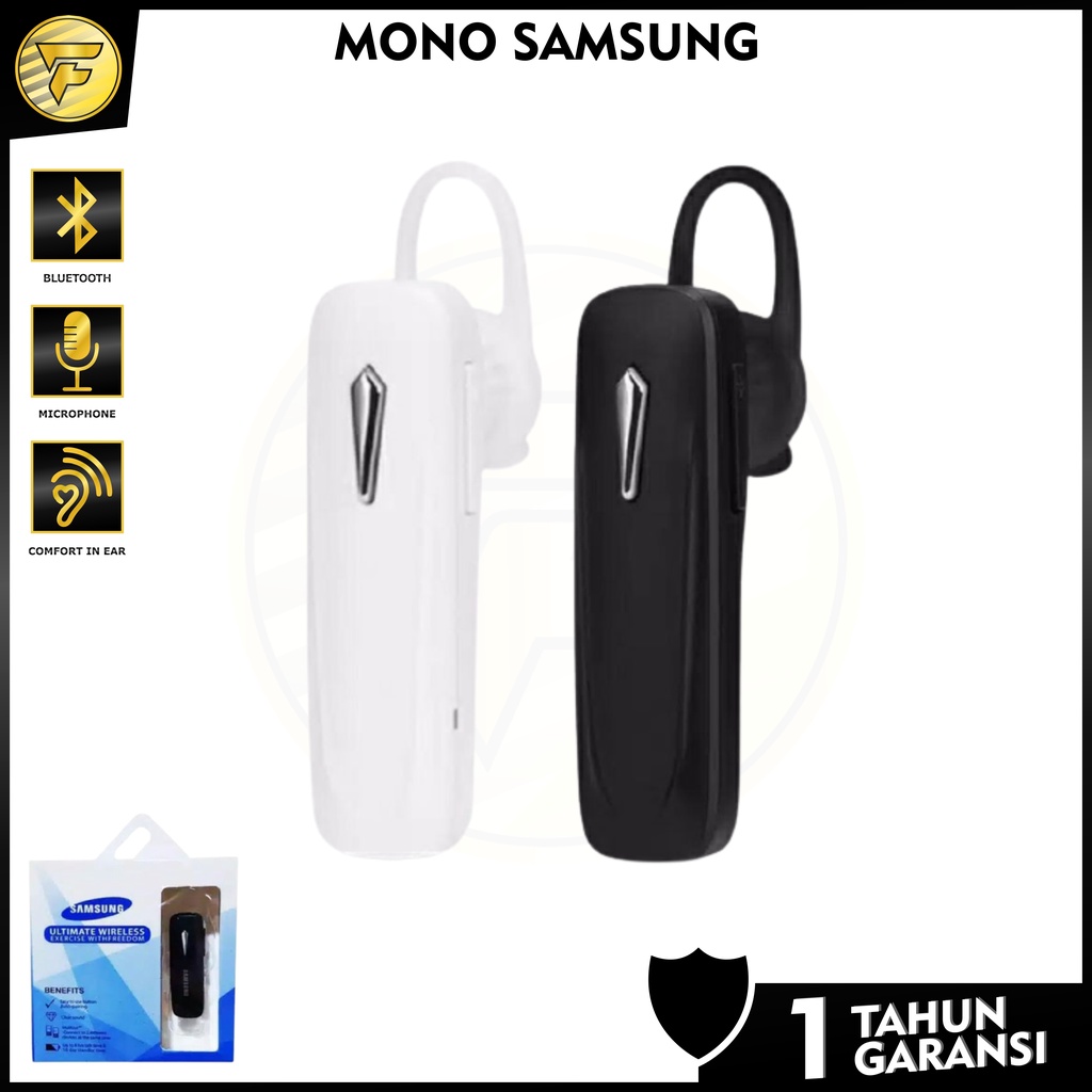 Earphone Bluetooth samsung wireless Mono1 headset telfon bisnis mic