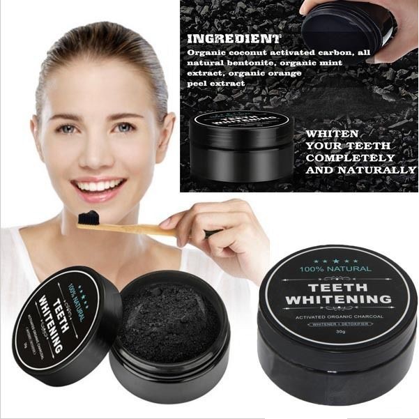 Pemutih Gigi Alami ORIGINAL Teeth Whitening Charcoal Powder Arang Bubuk Senyum Cantik