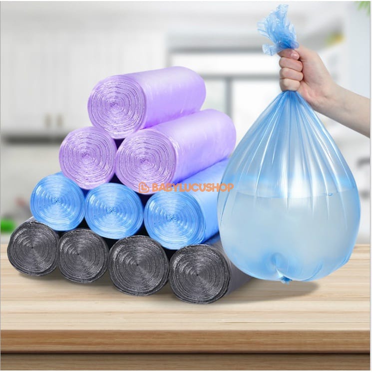 Kantong Plastik Sampah Gulung 45x50 1 Roll isi 20 pcs Dan Plastik Sampah Hitam