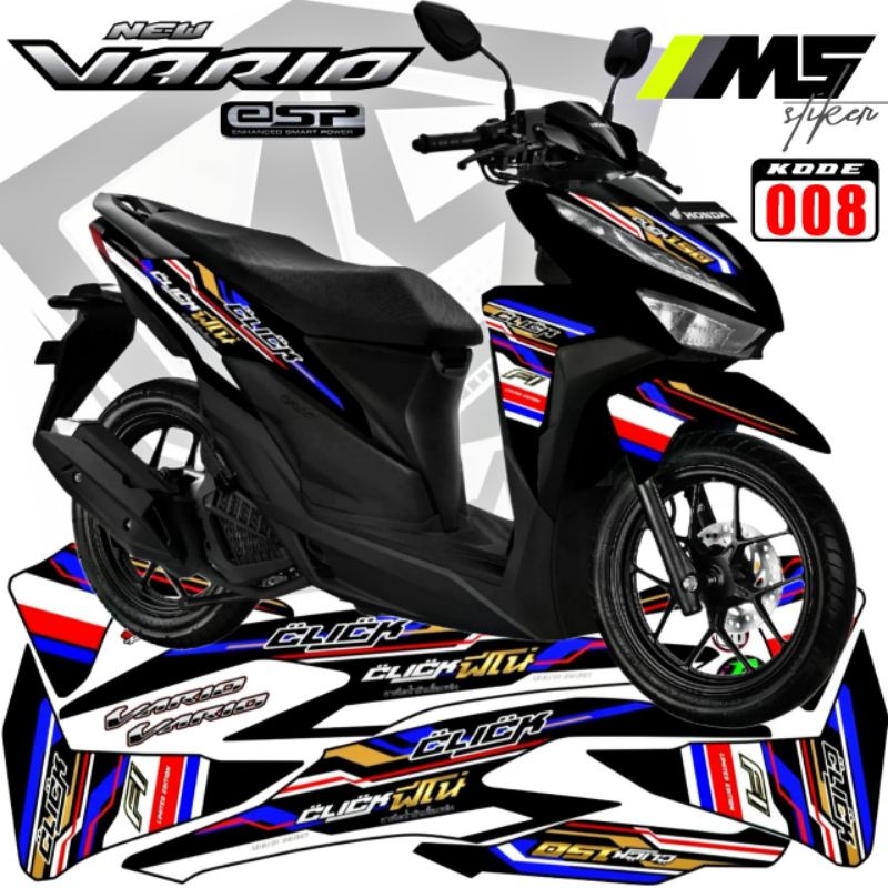 Decal Sticker Striping Variasi Vario 125 2019-2022 & Vario 150 2019-2022 - Vario 125 Esp Cbs Iss - V