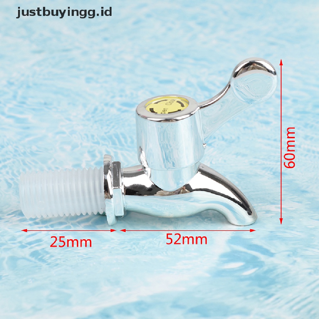 (Justbuyingg.Id) 1pc Keran Dispenser Air / Wine 17mm Warna Silver