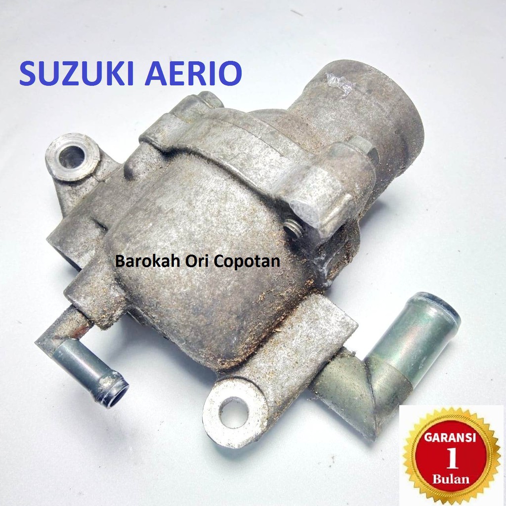 Rumah Thermostat Termostat air radiator mesin suzuki aerio Water Outlet copotan original ori asli