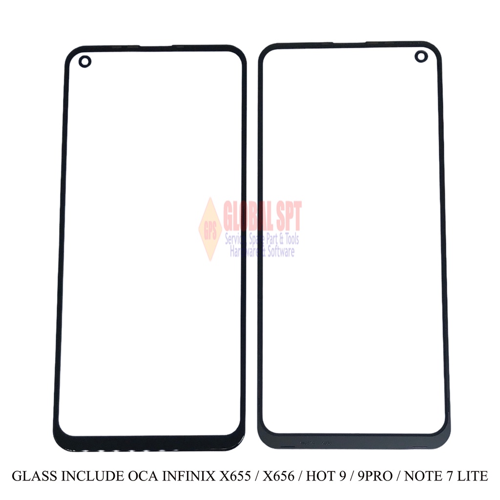 GLASS INCLUDE OCA INFINIX X655 / X656 / HOT 9 / HOT 9PRO / NOTE 7 LITE