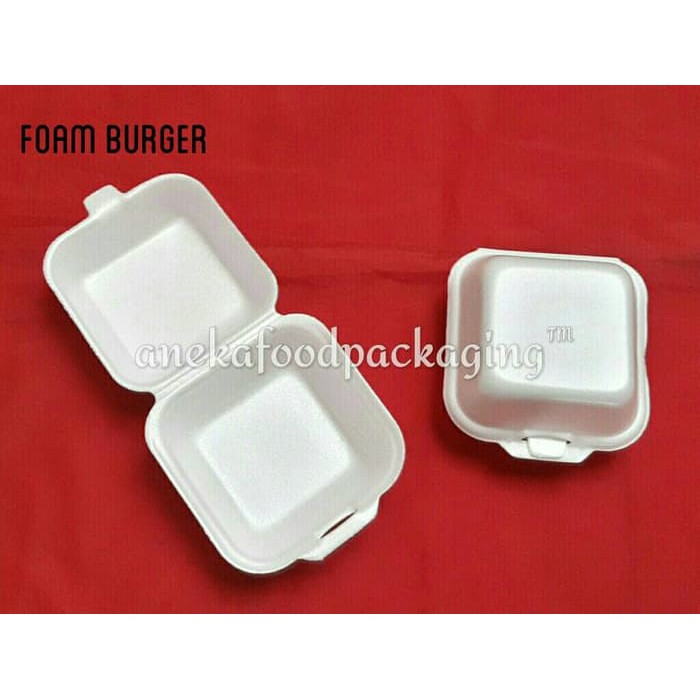 GOJEK ONLY-Styrofoam/sterofoam/gabus nasi/kotak makan burger