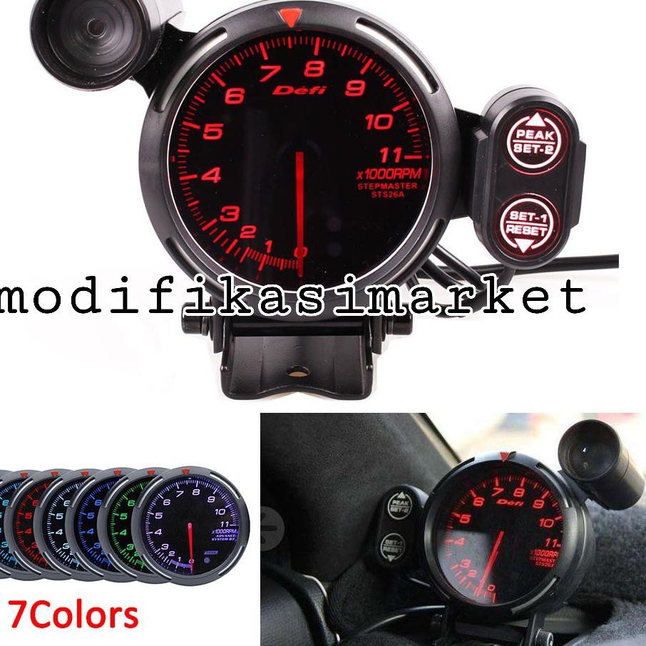 [GRADE ORIGINAL]  TACHOMETER DEFI BF RACING TAKOMETER DEFI HIGH QUALITY 7 COLOR Ⓜ