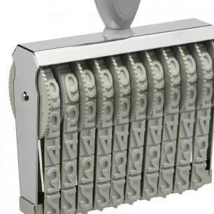 

(TERLARIS) Stempel Angka 18 mm, 10 digit.