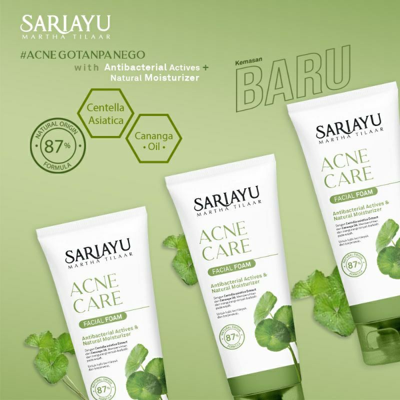 PROMOO SARIAYU BRIGHT SKIN | ACNE CARE FACIAL FOAM 75 GR ~ ORIGINAL 100℅