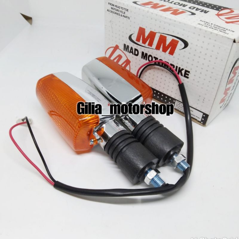 Lampu Sen Megapro Old/Sein Megapro Perimus Old RX King Original Copotan Nyala Kuning 1 Set