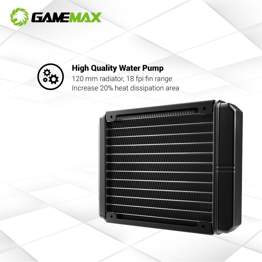 Gamemax Iceberg 120 Rainbow AIO Liquid Cooler Fan