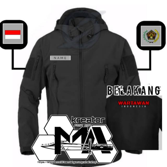 best seller/hot promo/gratis ongkir/Jaket TAD wartawan indonesia