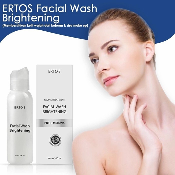 [ORI] Facial Wash Brightening Whitening Agent dan Moisturizer Membuat Kulit Lebih Cerah Halus dan Tidak Kering I BPOM 100 ML