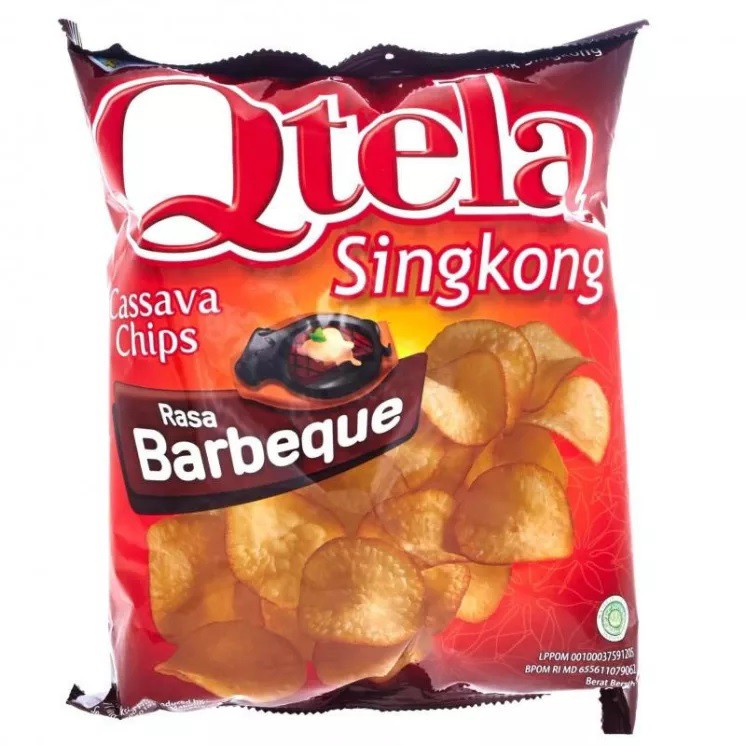 Qtela Keripik Singkong Original q Barbeque Balado 60g Shopee Indonesia