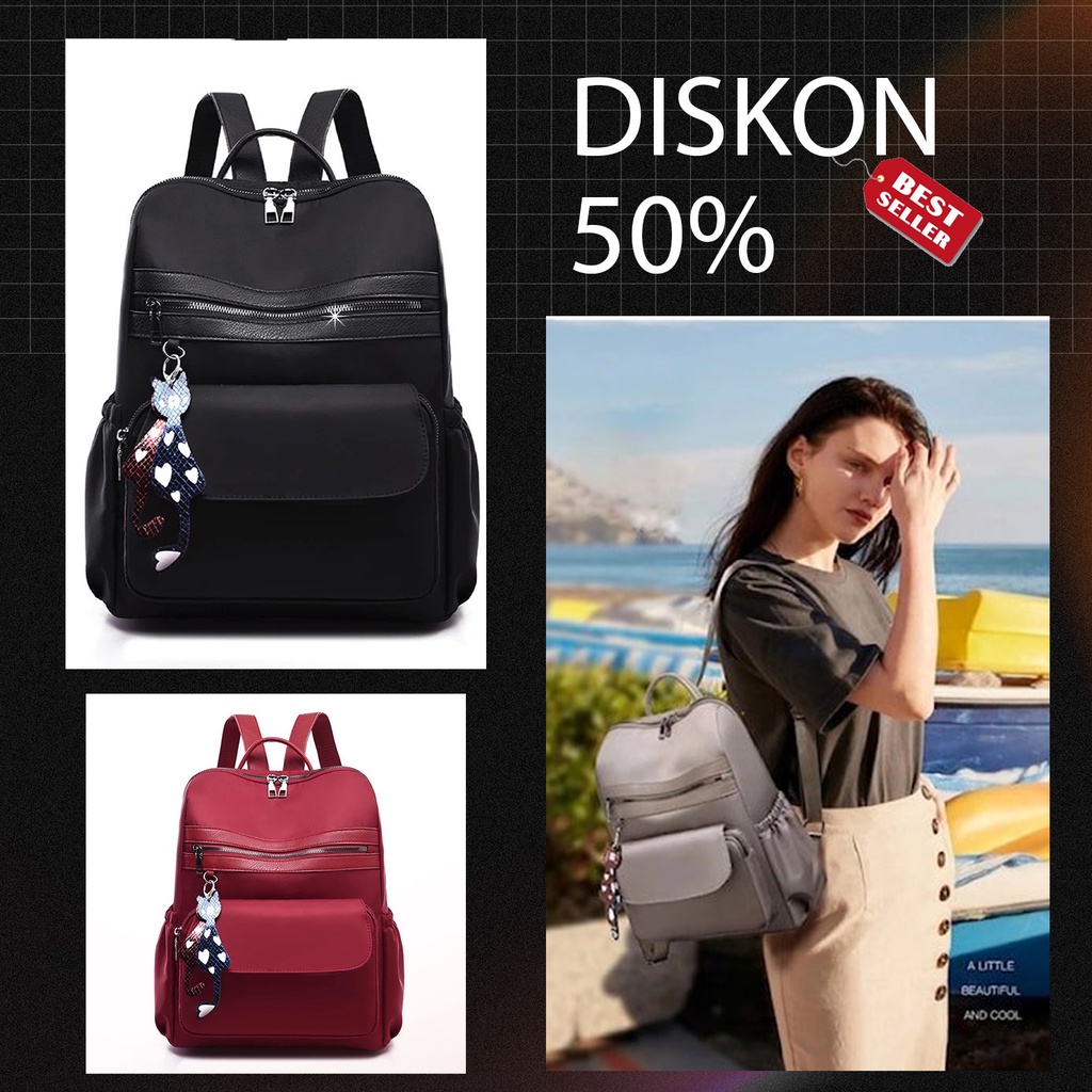 AXX | Tas Ransel Wanita Mini Korea Astid Aesthetic Waterproof Anti Air / Tas Ransel Korean Style Fas