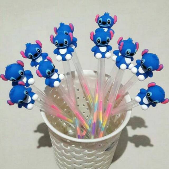 

Pen tinta stich warna warni isi 12 pcs