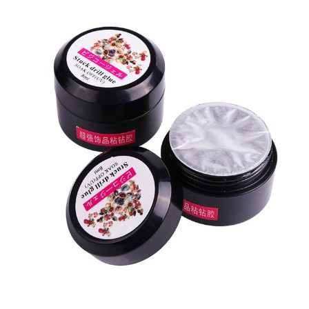 Lem aksesoris kuku / Lem gel bening utk melekatkan hiasan nail art (stuck drill glue)