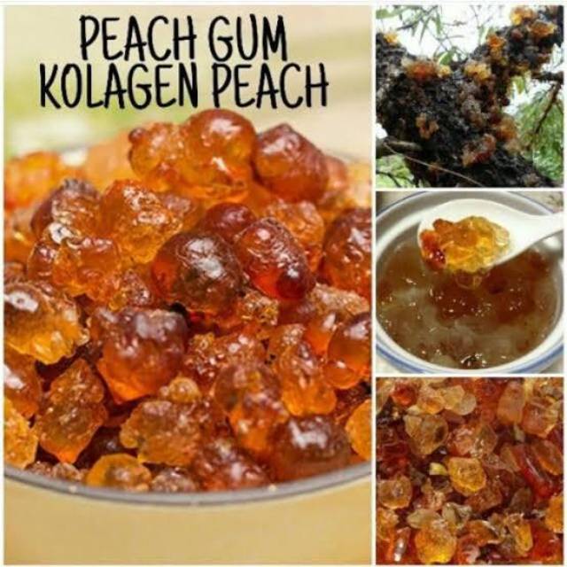 Peach gum Dessert size L SUPER A+ 10mangkok ,setiap pembelian 1pack PGD L FREE spt gbr