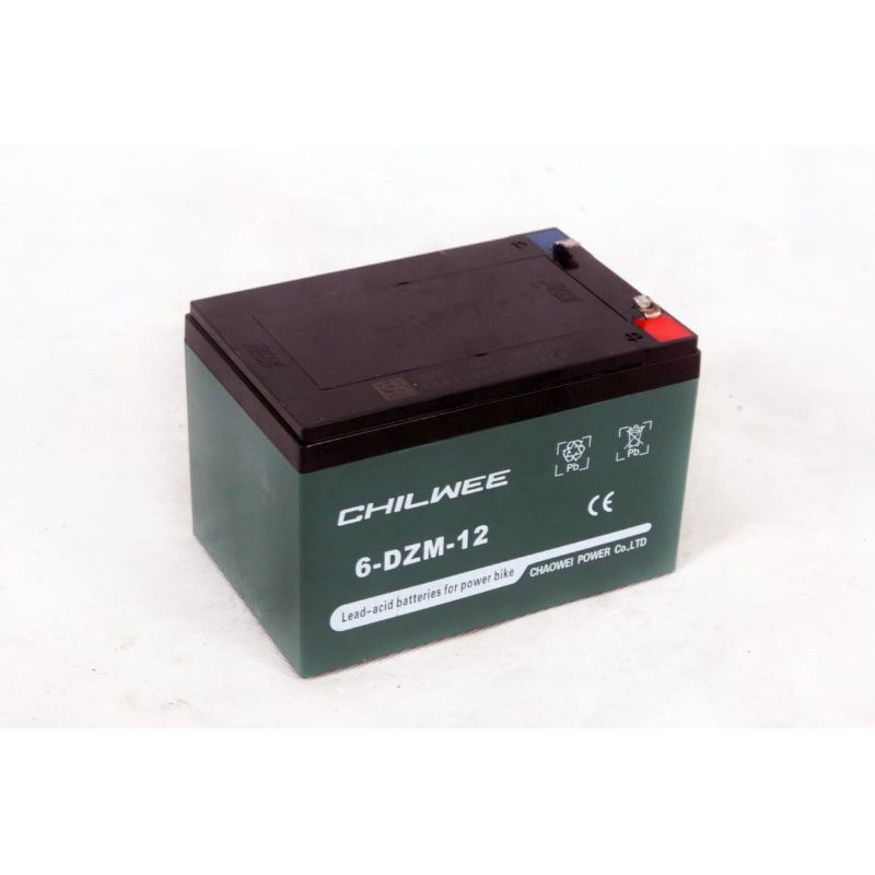 Battery 12v - 12ah Merek Chilwei Sunrace Original baterai Sepeda Listrik Universal