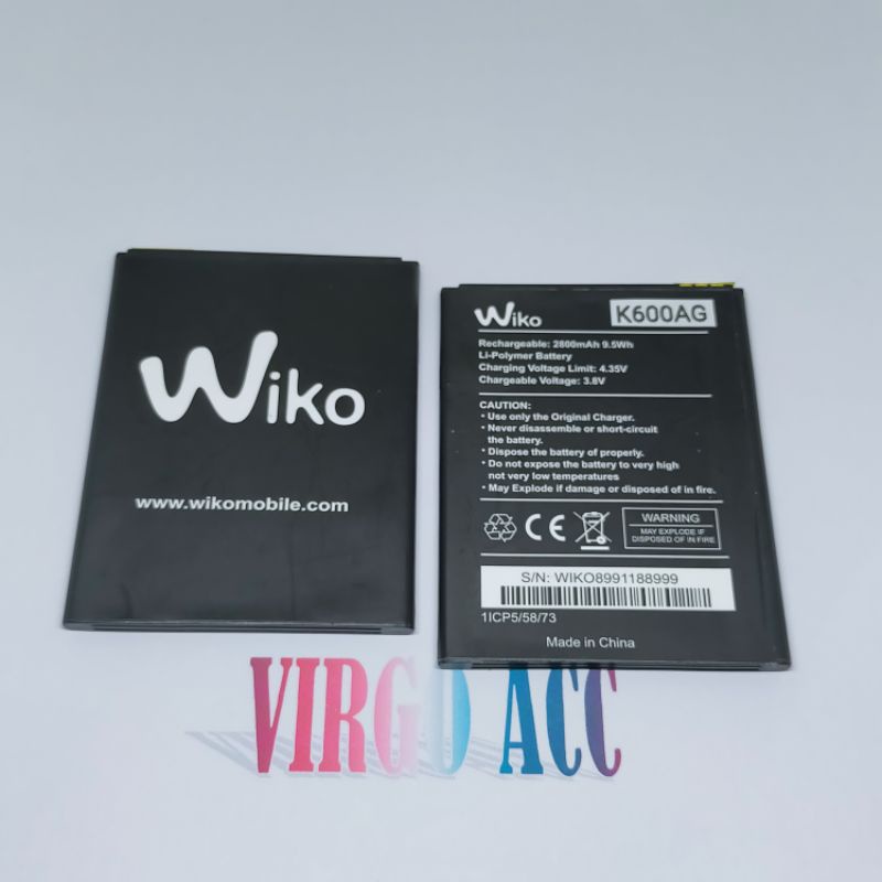 Baterai Batre Battery Wiko K600 W-K600 K600AG Original Battery Hp