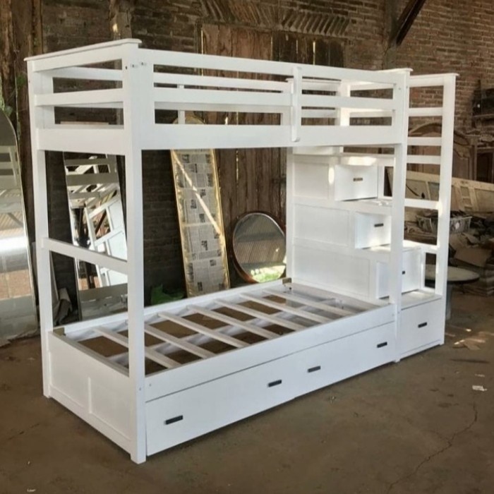 dipan anak tingkat kayu mahogany 200x100