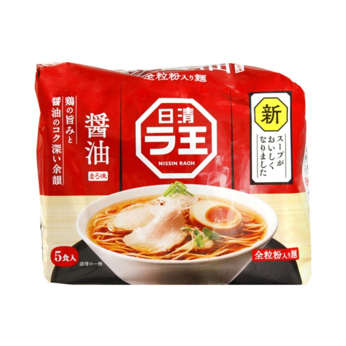 

Nissin Raoh Soy sauce ramen 99gr. non halal mie jepang