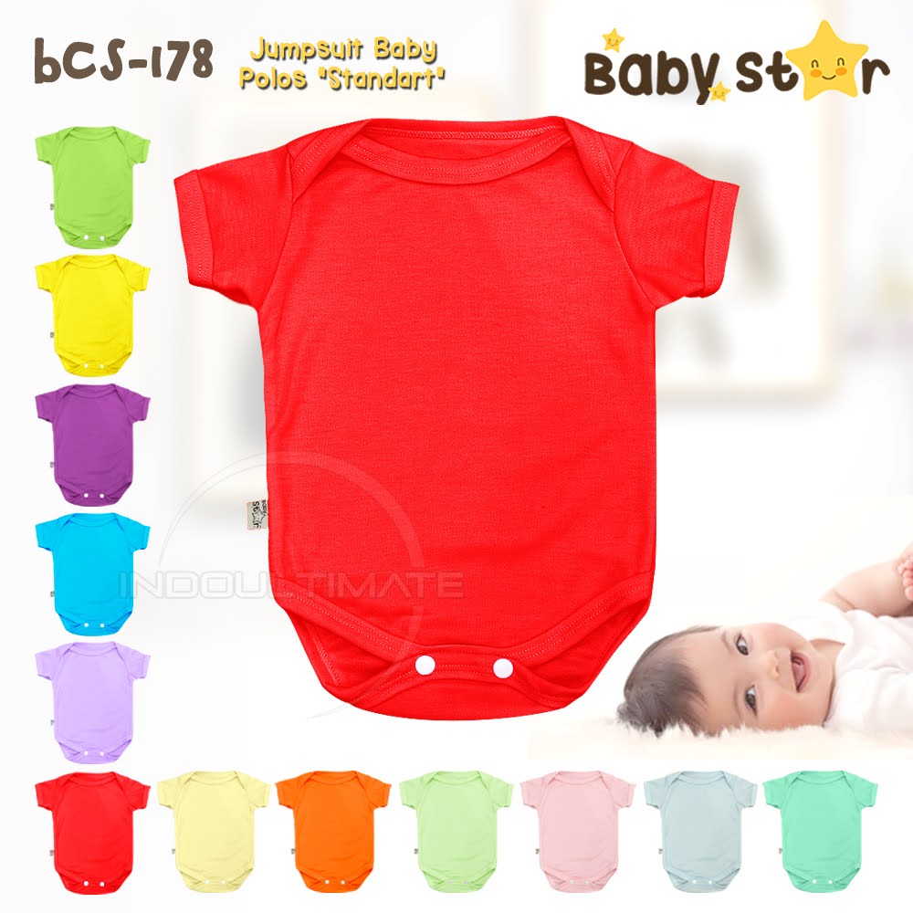 Baby Star Jumper Bayi SNI 0-6 Bulan-Red