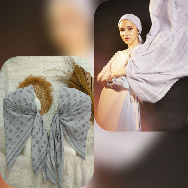 hijab voal segiempat motif like lasabelle