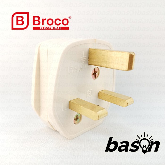 BROCO Colokan AC | 7110 | UK Plug | Steker